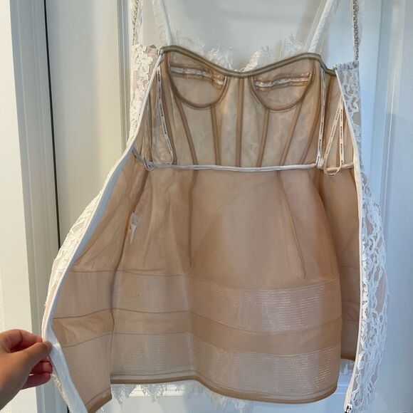 NEW BRONX AND BANCO Colette Lace Mini Dress, wedding bridal dress - Picture 10 of 16